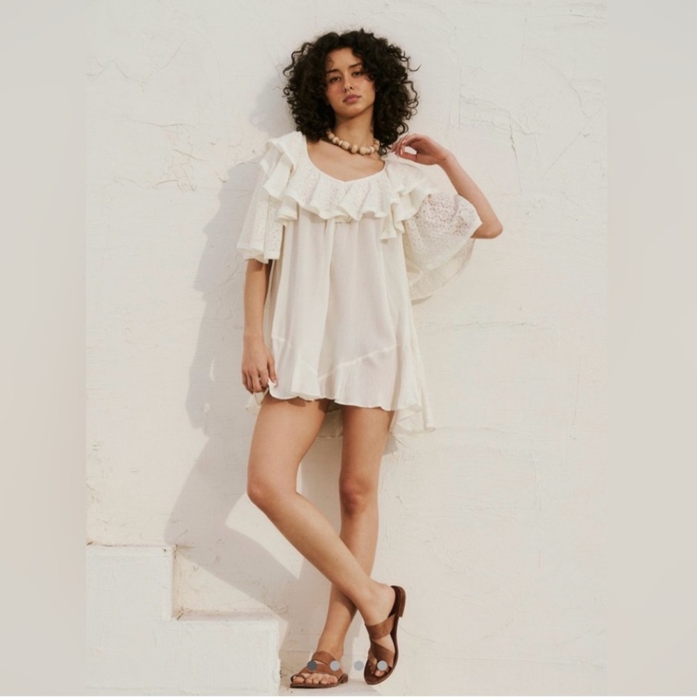 Free People Rush for Ruffles Romper